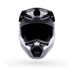 KASK MOTOCYKLOWY JUNIOR FOX V1 NOBLE BLACK WHITE  ENDURO CROSS