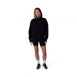 BLUZA Z KAPTUREM DAMSKA FOX VISION OVERSIZED FLEECE PO BLACK  ENDURO CROSS