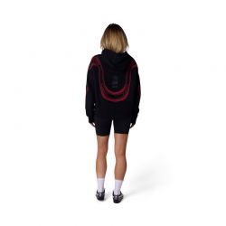 BLUZA Z KAPTUREM DAMSKA FOX VISION OVERSIZED FLEECE PO BLACK  ENDURO CROSS