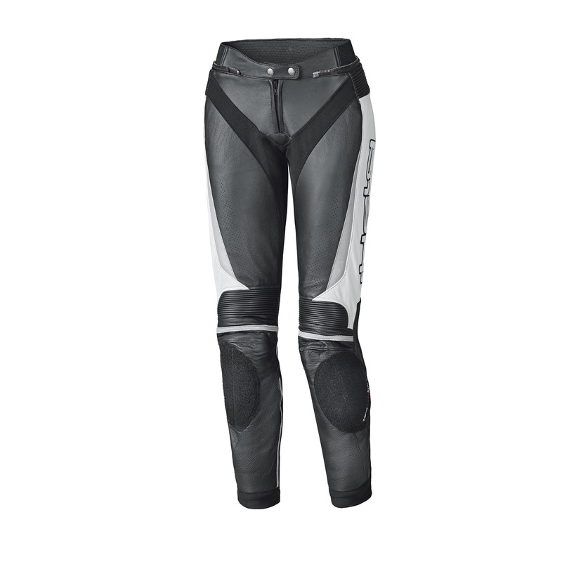 SPODNIE SKÓRZANE HELD LADY LANE II BLACK/WHITE SLIM 