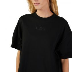 T-SHIRT DAMSKI FOX WORDMARK OS BLACK  ENDURO CROSS