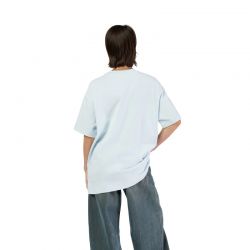 T-SHIRT DAMSKI FOX WORDMARK OS PALE BLUE  ENDURO CROSS