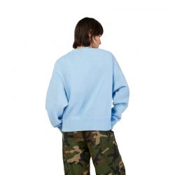 BLUZA DAMSKA FOX WORDMARK OVERSIZED FLEECE CREW CASHMERE BLUE  ENDURO CROSS
