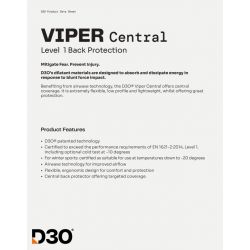 RICHA PROTEKTOR PLECÓW D3O CENTRAL OS