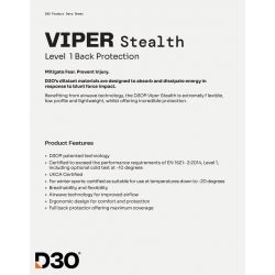 PROTEKTORY RICHA PROTEKTOR PLECÓW D3O VIPER STEALTH LEVEL 1