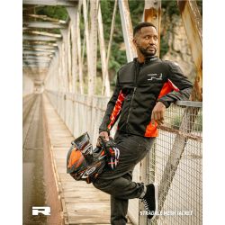 KURTKA RICHA RICHA KURTKA / JACKET STRADALE MESH BLACK/RED