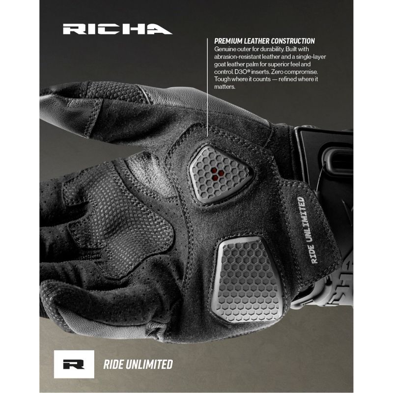 RĘKAWICE RICHA RICHA RĘKAWICE / GLOVES BODYGUARD BLACK