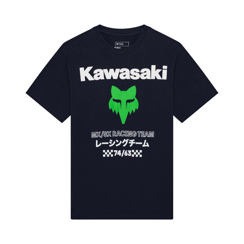 T-SHIRT FOX KAWASAKI MIDWEIGHT MIDNIGHT  ENDURO CROSS