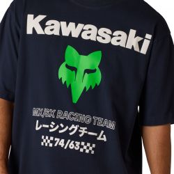T-SHIRT FOX KAWASAKI MIDWEIGHT MIDNIGHT  ENDURO CROSS
