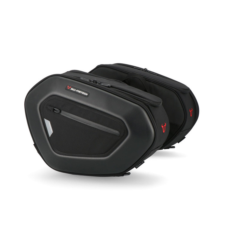ZESTAW SAKW BOCZNYCH PRO BLAZE H I STELAŻY SW-MOTECH SUZUKI GSX1300R HAYABUSA (08-) BLACK 2X15-20L