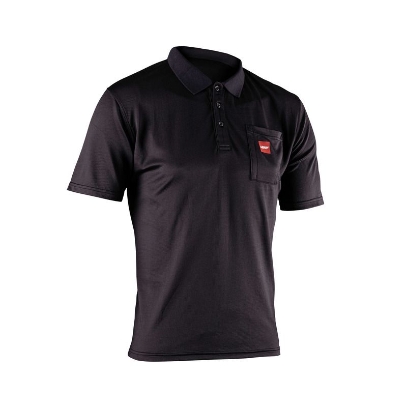 T-SHIRT LEATT POLO TEAM BLACK 