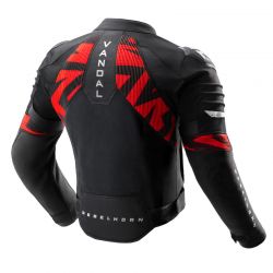 KURTKA MOTOCYKLOWA TEKSTYLNA REBELHORN VANDAL 2 AIR BLACK RED 