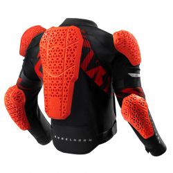 KURTKA MOTOCYKLOWA TEKSTYLNA REBELHORN VANDAL 2 AIR BLACK RED 
