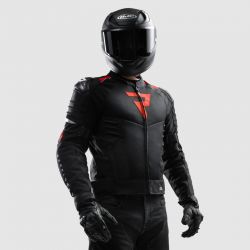 KURTKA MOTOCYKLOWA TEKSTYLNA REBELHORN VANDAL 2 AIR BLACK RED 