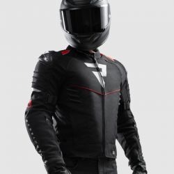 KURTKA MOTOCYKLOWA TEKSTYLNA REBELHORN VANDAL 2 BLACK RED 