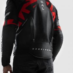 KURTKA MOTOCYKLOWA TEKSTYLNA REBELHORN VANDAL 2 BLACK RED 