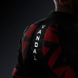 KURTKA MOTOCYKLOWA TEKSTYLNA REBELHORN VANDAL 2 BLACK RED 