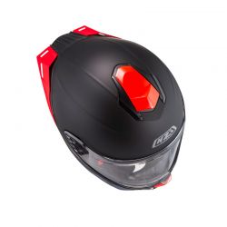 KASK MOTOCYKLOWY NZI WAKE STREAM BOOSTER SOLID NOUVEAU BLACK RED MATT 
