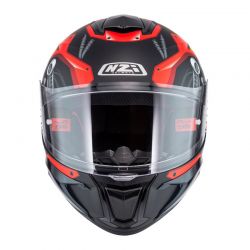 KASK MOTOCYKLOWY NZI WAKE STREAM BOOSTER CYBER BLACK RED MATT 