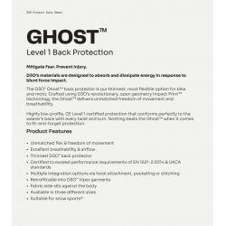 RICHA PROTEKTOR PLECÓW D3O GHOST L