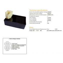 DZE MODUŁ ZAPŁONU CDI HONDA TRX 400EX/X '05-'14 30410-HN1-A41