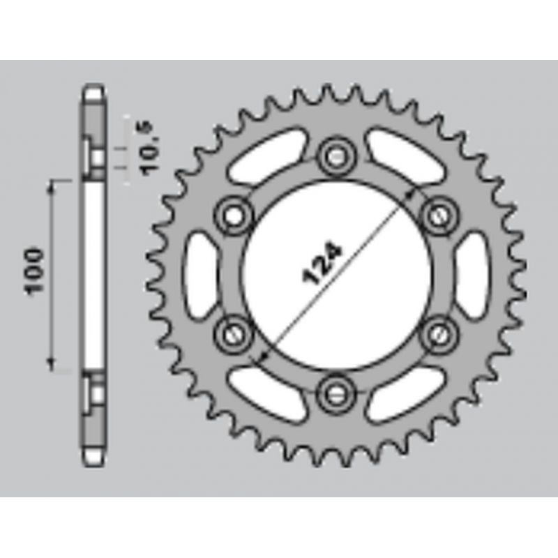 JR WYPRZEDAŻ ZĘBATKA TYLNA 1027 40 DUCATI 750 SS '99-'02, 900SS '98-'02, MONSTER 750/900