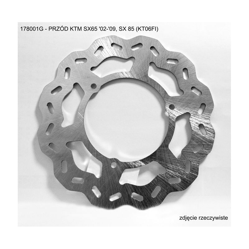 GROSSKOPF WYPRZEDAŻ TARCZA HAMULCOWA PRZÓD KTM SX65 '02-'09, SX 85 KT06FI