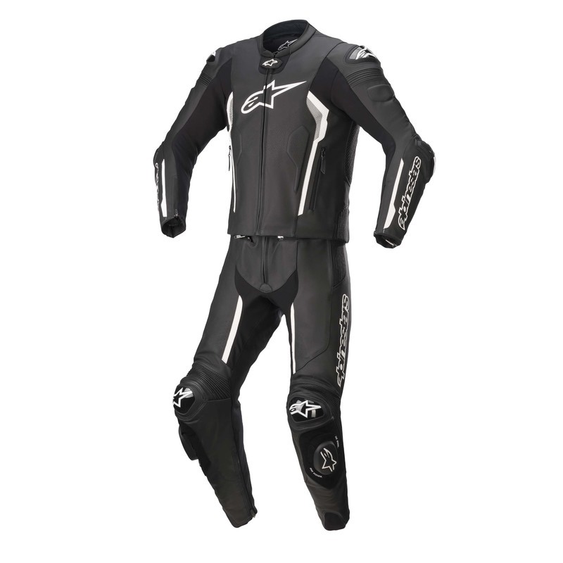 KOMBINEZON SKÓRZANY 2 CZ. ALPINESTARS MISSILE V2 BLACK/WHITE 