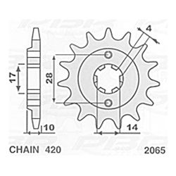 S ZĘBATKA PRZEDNIA 2065 15...