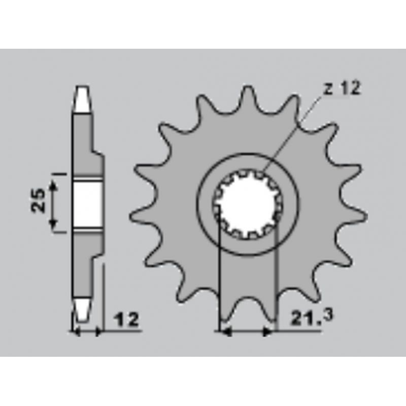 GROSSKOPF WYPRZEDAŻ ZĘBATKA PRZEDNIA 2092 13 VOR 450/530/570 '02-