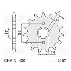 S ZĘBATKA PRZEDNIA 2107 11...