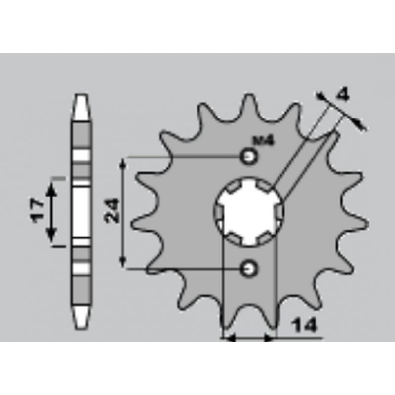 JR WYPRZEDAŻ ZĘBATKA PRZEDNIA 2153 12 APRILIA RS/RX 50 '06-'09