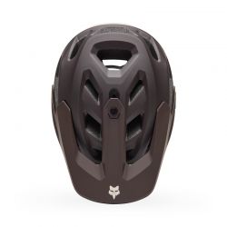 KASK ROWEROWY FOX DROPFRAME PRO GRID COCOA  ENDURO CROSS