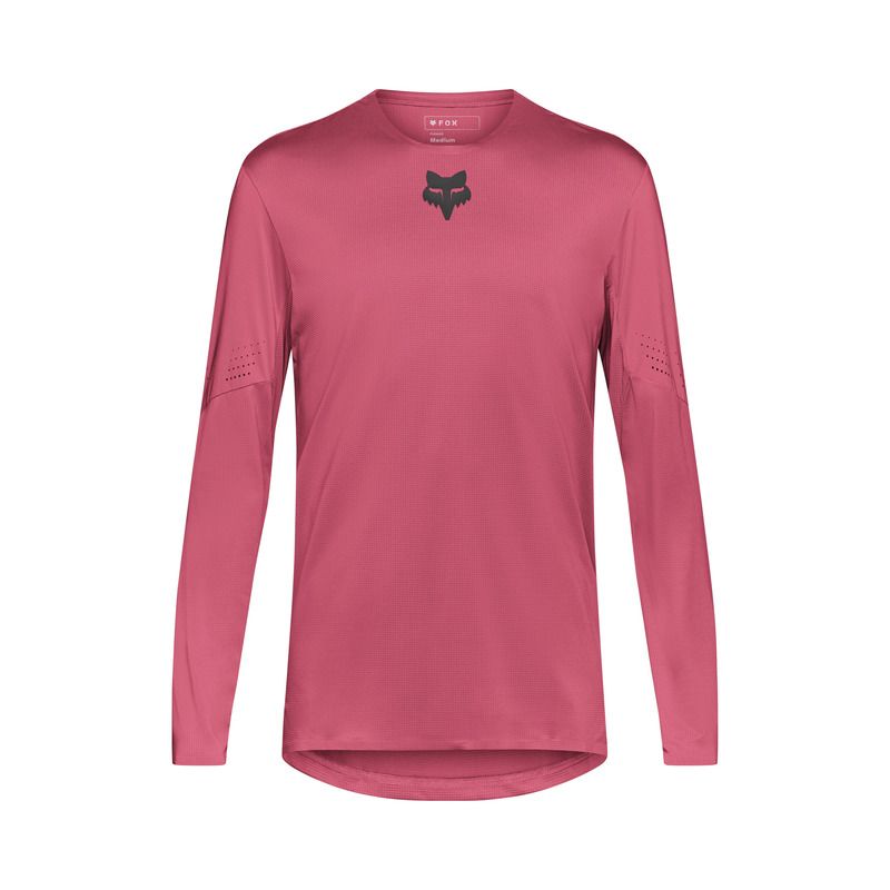KOSZULKA ROWEROWA Z DŁUGIM RĘKAWEM FOX FLEXAIR BERRY  ENDURO CROSS