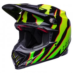 KASK BELL MOTO-9S FLEX CLAW BLACK/GREEN 