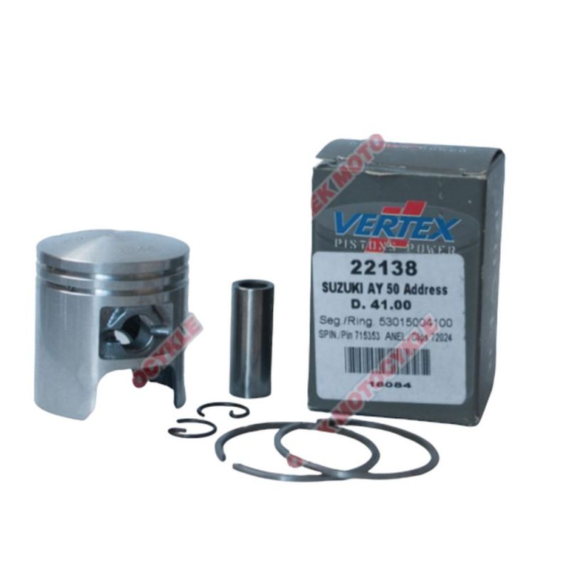 VERTEX TŁOK SUZUKI MORINI, DERBI SKUTERY 50 CCM 42,00MM+1,00MM SWORZEŃ 10MM