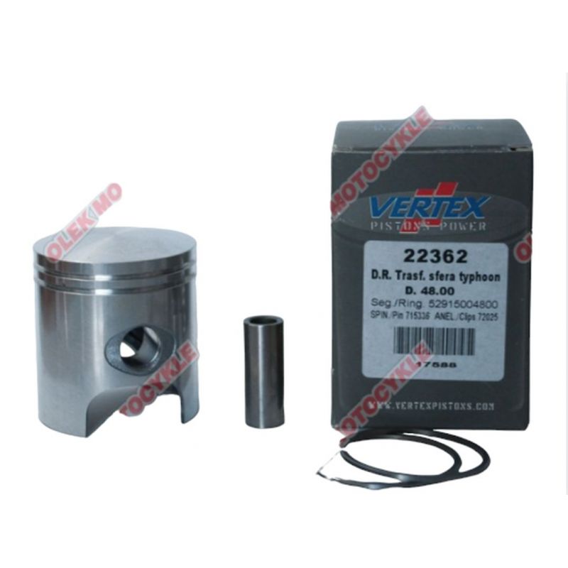 VERTEX TŁOK TOP PERFORMANCES SKUTERY 50 KIT 75CCM 49,00MM+1,00 SWORZEŃ 12MM