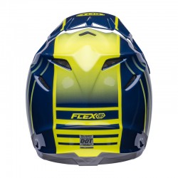 KASK BELL MOTO-9S FLEX SPRINT MATTE/GLOSS DARK BLUE/HI-VIZ YELLOW 