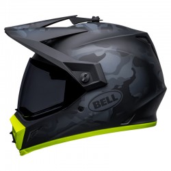 KASK BELL MX-9 ADVENTURE MIPS STEALTH CAMO MATTE BLACK/HI-VIZ 