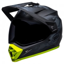 KASK BELL MX-9 ADVENTURE MIPS STEALTH CAMO MATTE BLACK/HI-VIZ 