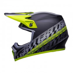 KASK BELL MX-9 MIPS OFFSET MATTE BLACK/HI-VIZ YELLOW 