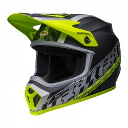 KASK BELL MX-9 MIPS OFFSET MATTE BLACK/HI-VIZ YELLOW 