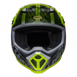 KASK BELL MX-9 MIPS OFFSET MATTE BLACK/HI-VIZ YELLOW 
