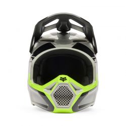 KASK MOTOCYKLOWY JUNIOR FOX V1 COLLECT GREY YELLOW  ENDURO CROSS