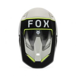 KASK MOTOCYKLOWY JUNIOR FOX V1 COLLECT GREY YELLOW  ENDURO CROSS