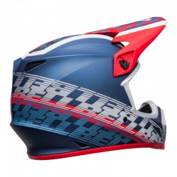 KASK BELL MX-9 MIPS OFFSET MATTE METALLIC BLUE/WHITE 