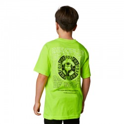 T-SHIRT FOX JUNIOR NOBYL FLUORESCENT YELLOW  ENDURO CROSS
