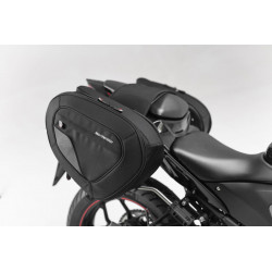 ZESTAW SAKW BOCZNYCH BLAZE H I STELAŻY SW-MOTECH YAMAHA YZF-R3 (15-) BLACK/GREY 2X14-21L