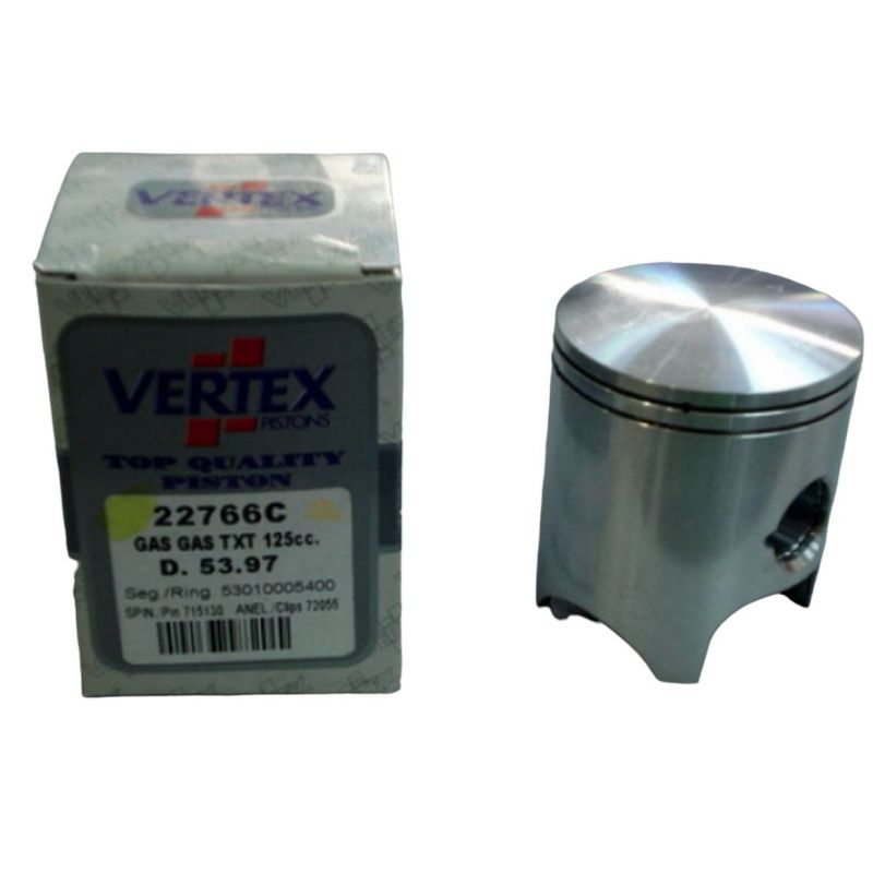 VERTEX TŁOK GAS GAS 125 TXT '02-'21 53,96MM +0,01MM PIERŚCIENIE 53009805400 x 2 SZT.