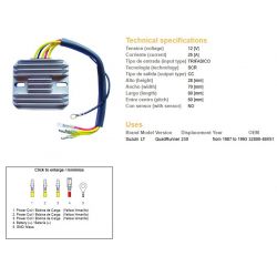 DZE REGULATOR NAPIĘCIA SUZUKI LT 230 QUAD RUNNER '87-93 32800-49X51